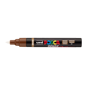 Dekormarker UNI Posca PC-5BR, kúpos, 1-4 mm, barna (21)
