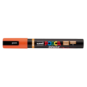Dekormarker UNI Posca PC-5BR, kúpos, 1-4 mm, narancs (4)