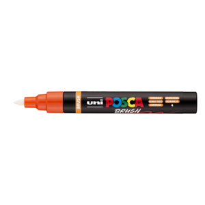 Dekormarker UNI Posca PC-5BR, kúpos, 1-4 mm, narancs (4)