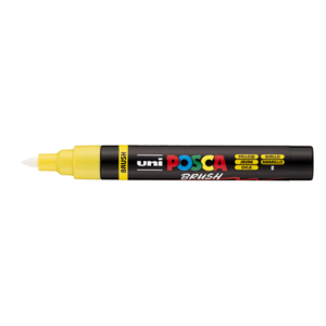 Dekormarker UNI Posca PC-5BR, kúpos, 1-4 mm, sárga (2)