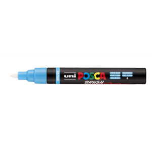Dekormarker UNI Posca PC-5BR, kúpos, 1-4 mm, világoskék (8)