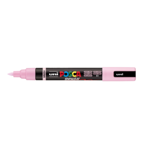Dekormarker UNI Posca PC-5BR, kúpos, 1-4 mm, világos rózsaszín (51)