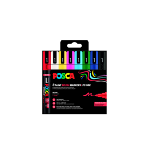 Dekormarker UNI Posca PC-5BR, 8 db-os készlet PFP