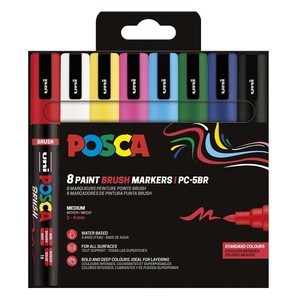 Dekormarker UNI Posca PC-5BR, 8 db-os készlet PFP