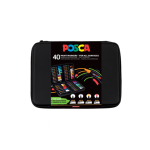 Dekormarker UNI Posca, 40 db-os vegyes készlet