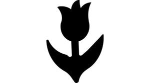 Formalyukasztó 16 mm, GRS, a dekorgumihoz, TULIPÁN minta