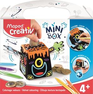 Pénzpersely készségfejlesztő klt. MAPED Creative Mini Box, színezhető