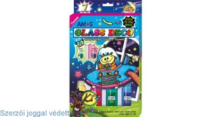 Üvegfóliafesték 7x22ml készlet AMOS foszforeszkáló (No.GD22P7R)