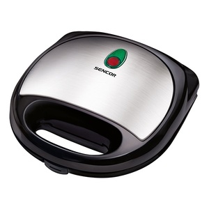 Szendvicssütő SENCOR SSM 4300SS, 4 db négyszög, nemesacél