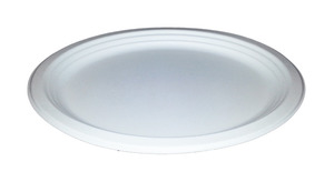 Papírtányér 22 cm, GRS, 125 db, kerek, fehér