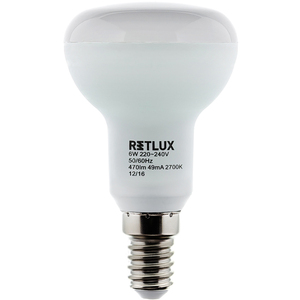 LED izzó, E14, 6W, reflektor, RETLUX RLL 279, 470 ml, meleg fehér