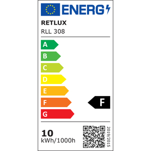 LED izzó, E27, 10W, reflektor, RETLUX RLL 308, 806 ml, meleg fehér