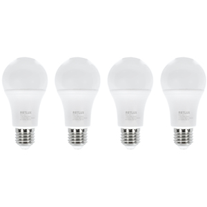 LED izzó, E27, 4x12W, gömb, RETLUX REL 23, 1000 ml, meleg fehér