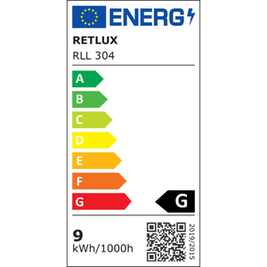 LED izzó, GU10, 9W, spot, RETLUX RLL 304, 600 ml, hideg fehér