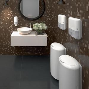 K&eacute;zt&ouml;rlő adagol&oacute;, TORK Xpress Multifold Mini H2, műanyag, feh&eacute;r,