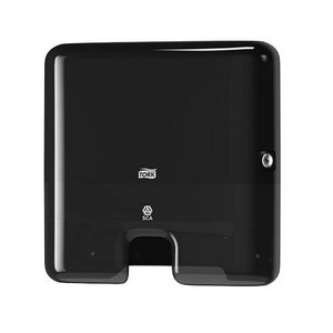 K&eacute;zt&ouml;rlő adagol&oacute;, TORK Xpress Multifold Mini H2, műanyag, fekete,