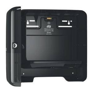 K&eacute;zt&ouml;rlő adagol&oacute;, TORK Xpress Multifold Mini H2, műanyag, fekete,