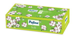 Kozmetikai kendő, 2 r&eacute;tegű, PUFINA soft, 100 lap,