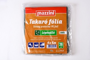 Takarófólia 20 m2, MAZZINI, lépésálló, 4x5 m, PE reg.anyag, erős