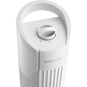 Ventilátor, 20 cm, SENCOR SFT 3107WH, oszlopos, fekete