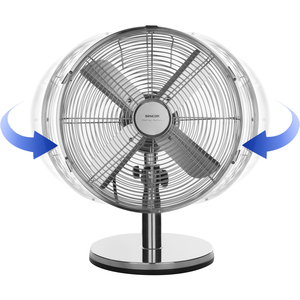 Ventilátor, 30 cm, SENCOR SFE 3040SL, asztali, ezüst