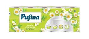 Toalettpapír 10 tek, PUFINA, Chamomile, 3 rétegű, kamilla illattal,