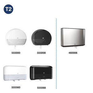 Toalettpap&iacute;r 19 cm, 2 r&eacute;tegű, TORK Mini Jumbo Advanced T2, feh&eacute;r,