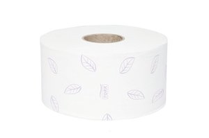 Toalettpap&iacute;r 19 cm, 3 r&eacute;tegű, TORK Extra Soft Mini Jumbo T2, h&oacute;feh&eacute;r