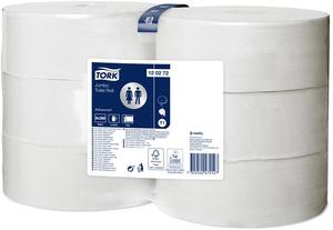 Toalettpap&iacute;r 26 cm, 2 r&eacute;tegű, TORK Jumbo Advanced T1, feh&eacute;r,