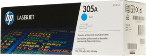 HP CE411A/No.305A, eredeti lézertoner, 2600 oldal, kék