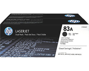 HP CF283AD/No.83A, eredeti lézertoner, 2x1500 oldal, fekete
