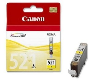 Canon CLI-521Y eredeti, tintapatron, 535 oldal, sárga