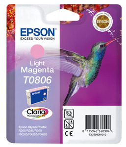 Epson T08064011 eredeti vörös tintapatron 7,4ml (világos vörös)