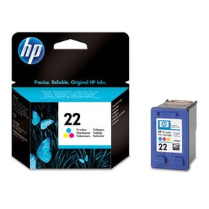 HP C9352A/No.22, eredeti, tintapatron, 5 ml, színes