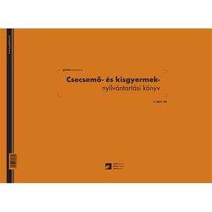 Csecsemő és kisgyermek nyilvántartó könyv, A3, 100 l, C.3341-28