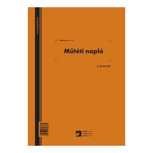Műtéti napló A4, 100 lap, C.3410-237, álló