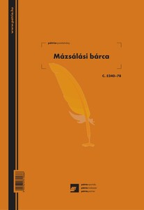 Mázsálási bárca A4, 50x2 lap, C.5240-78. álló