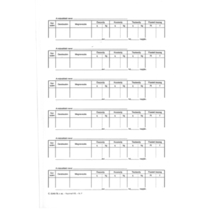 Mázsálási bárca A4, 50x2 lap, C.5240-78. álló