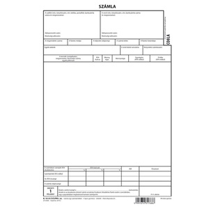 Számlagarnitúra A/4, 5 lapos, B.10-01/V/S/PM, álló