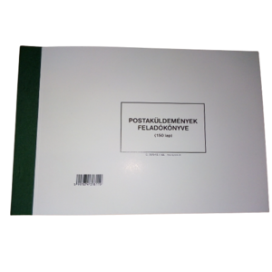 Postak&uuml;ldem&eacute;nyek felad&oacute;k&ouml;nyve A/4, 150 lapos, fekcő, C.7976-12/UJ