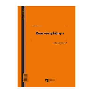 Részvénykönyv A4, álló, D.4