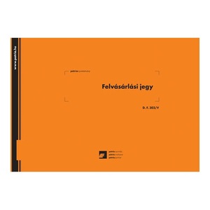 Felvásárlási jegy 50x3 lapos, D.F.303/V, 295x203 mm