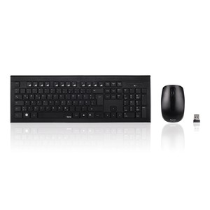Billentyűzet + optikai egér, HAMA Cortino, USB csatlakozó, fekete