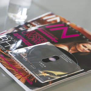 CD tartó zseb, DJOIS, öntapadó, 10 db, kiszedő réssel átlátszó