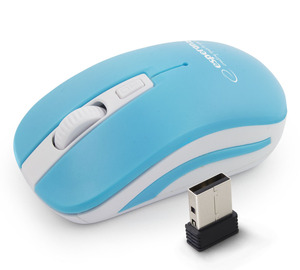Egér ESPERANZA Uranus 4D, vezeték nélküli, USB, fehér-kék