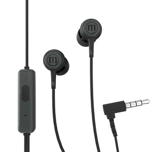 Fülhallgató MAXELL In-Tips, + mikrofonnal, vezetékes, fekete