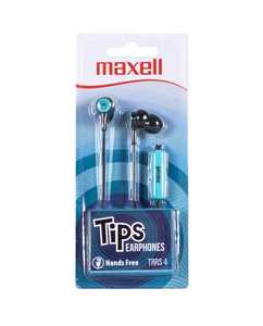 Fülhallgató MAXELL In-Tips, + mikrofonnal, vezetékes, kék