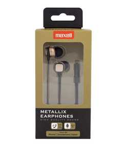 Fülhallgató MAXELL Metallix, + mikrofon, vezetékes, rózsa-arany
