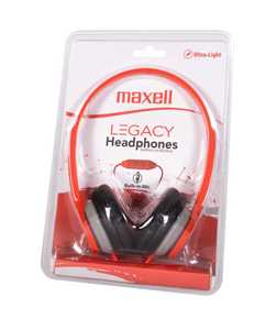 Fejhallgató MAXELL Legacy, vezetékes, piros