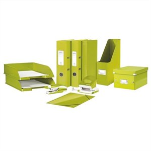 Irattároló doboz A4 LEITZ 6044 Click&Store, lakkfényű, zöld